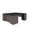 Bestar Norma U-Shaped Desk, Black & Bark Gray 181851-000018 - alternate 5